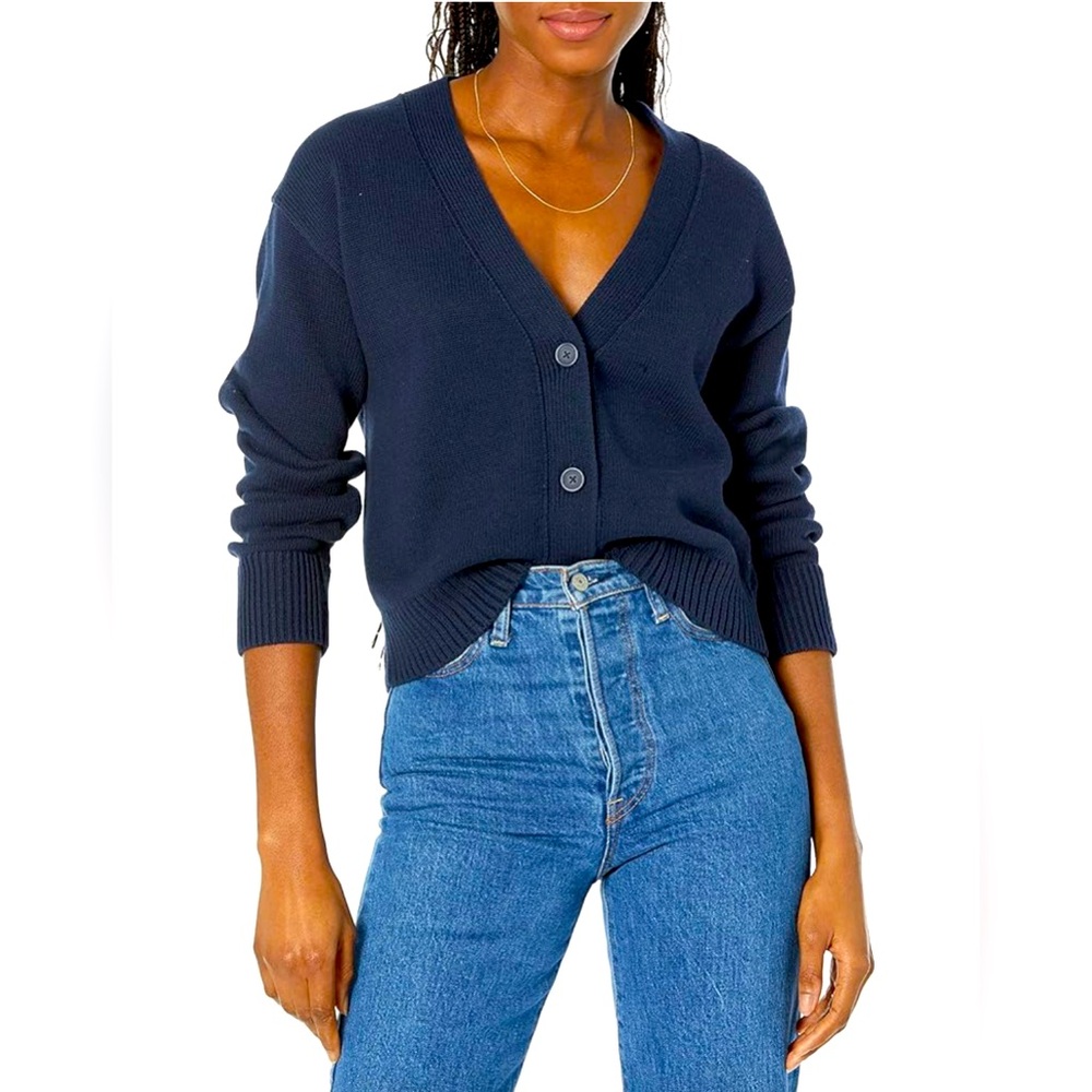 Boyfriend Button-down Cardigan